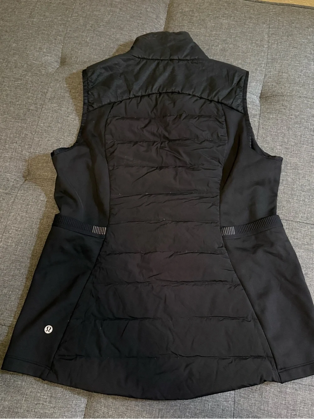 lululemon athletica Black Quilted Hybrid Vest